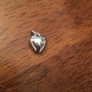 Silver heart pendant
